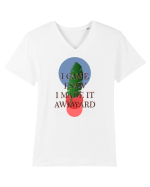 Mesaj amuzant - I CAME I SAW Tricou mânecă scurtă guler V Bărbat Presenter