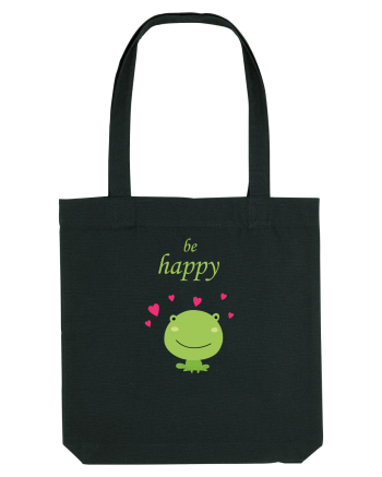 Tricou Be Happy Black