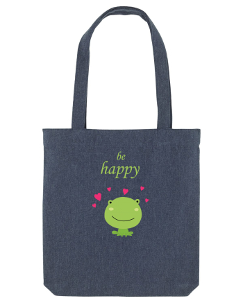 Tricou Be Happy Midnight Blue