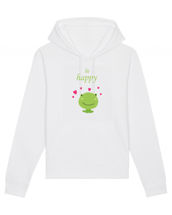 Tricou Be Happy White