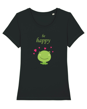 Tricou Be Happy Black