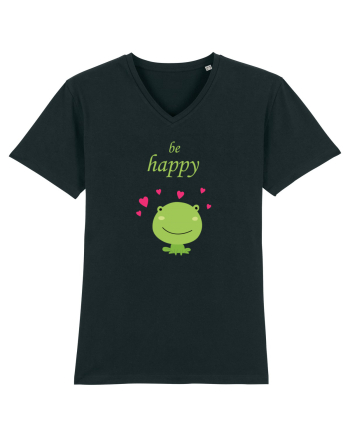 Tricou Be Happy Black