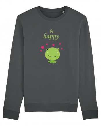 Tricou Be Happy Anthracite