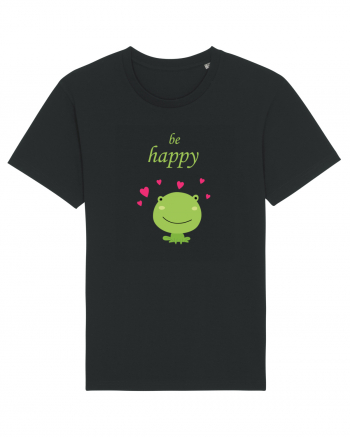 Tricou Be Happy Black