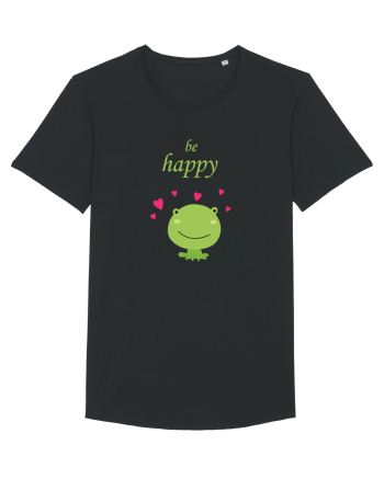 Tricou Be Happy Black