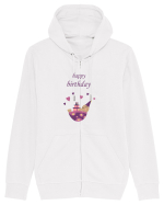 Tricou Happy Birthday Hanorac cu fermoar Unisex Connector