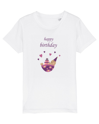 Tricou Happy Birthday White