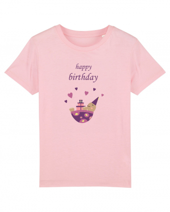 Tricou Happy Birthday Cotton Pink