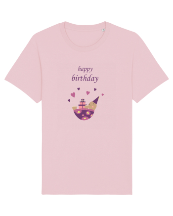 Tricou Happy Birthday Cotton Pink
