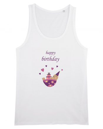 Tricou Happy Birthday White