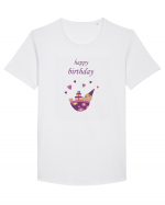 Tricou Happy Birthday Tricou mânecă scurtă guler larg Bărbat Skater