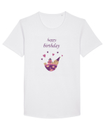 Tricou Happy Birthday Tricou mânecă scurtă guler larg Bărbat Skater