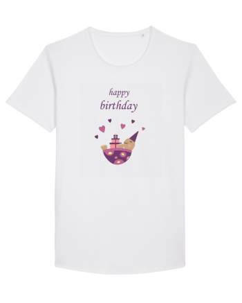 Tricou Happy Birthday White