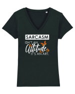 SARCASM it's an ART Tricou mânecă scurtă guler V Damă Evoker