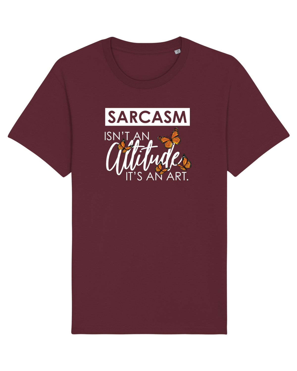 Tricou mânecă scurtă Unisex Rocker Burgundy