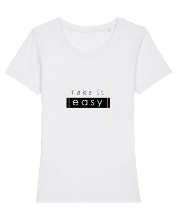 Tricou Take it easy White