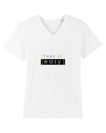 Tricou Take it easy White