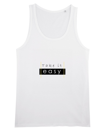 Tricou Take it easy White