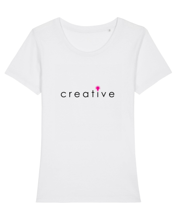 Tricou creative White