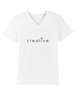 Tricou creative Tricou mânecă scurtă guler V Bărbat Presenter