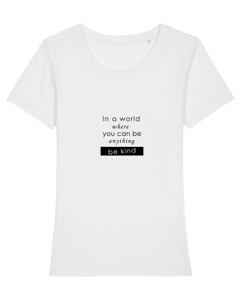 Tricou be kind White
