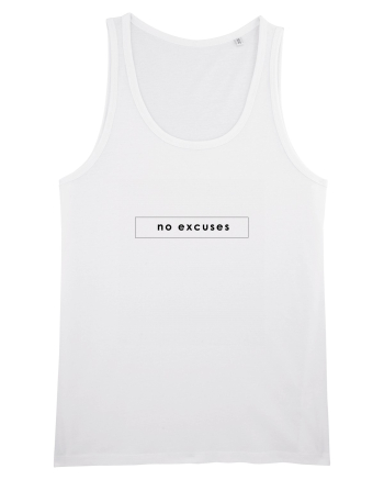 Tricou no excuses White