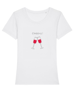 Tricou Cheers Tricou mânecă scurtă guler larg fitted Damă Expresser