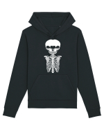 alien skull with ribs/white Hanorac Unisex Drummer