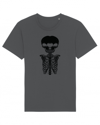 alien skull with ribs/balck Anthracite