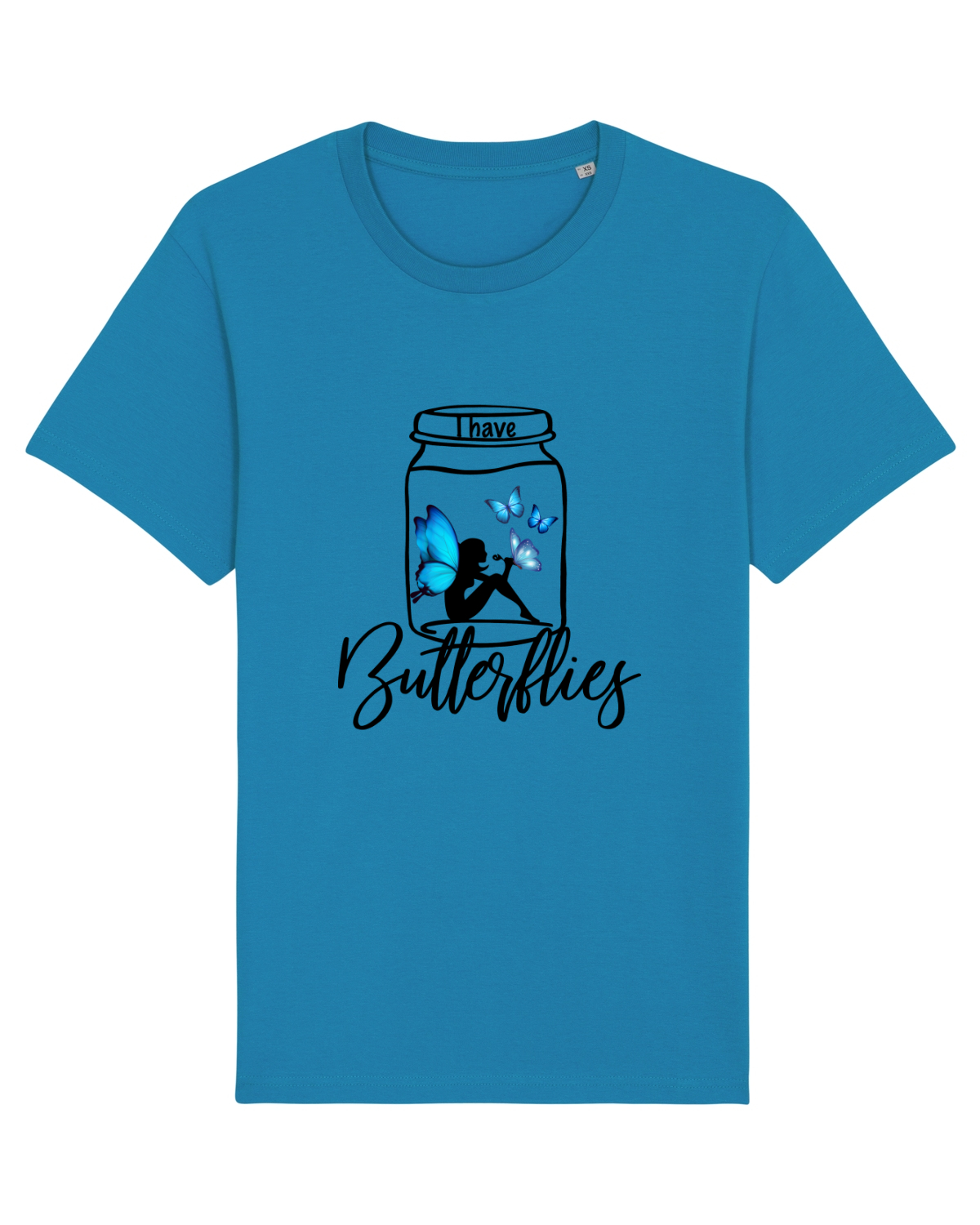 Tricou mânecă scurtă Unisex Rocker Azur