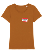 Desinated drinker Tricou mânecă scurtă guler larg fitted Damă Expresser