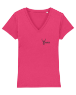 Vânător pasionat Tricou mânecă scurtă guler V Damă Evoker