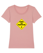 Copil la purtator Tricou mânecă scurtă guler larg fitted Damă Expresser