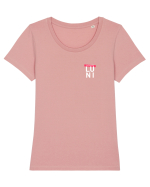 niciodata LUNI Tricou mânecă scurtă guler larg fitted Damă Expresser