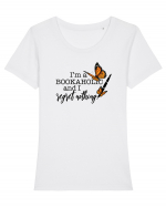 I'm a Bookaholic Tricou mânecă scurtă guler larg fitted Damă Expresser