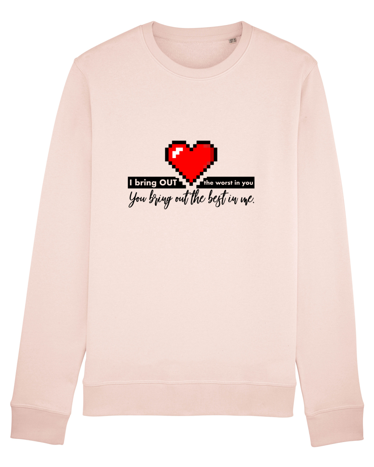 Bluză mânecă lungă Unisex Rise Candy Pink
