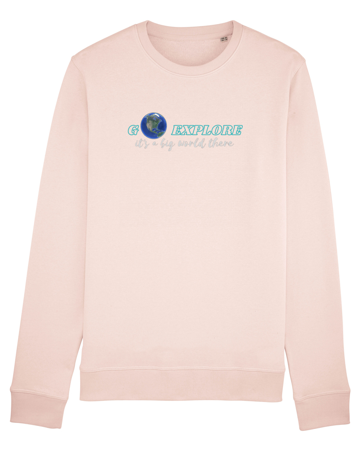 Bluză mânecă lungă Unisex Rise Candy Pink