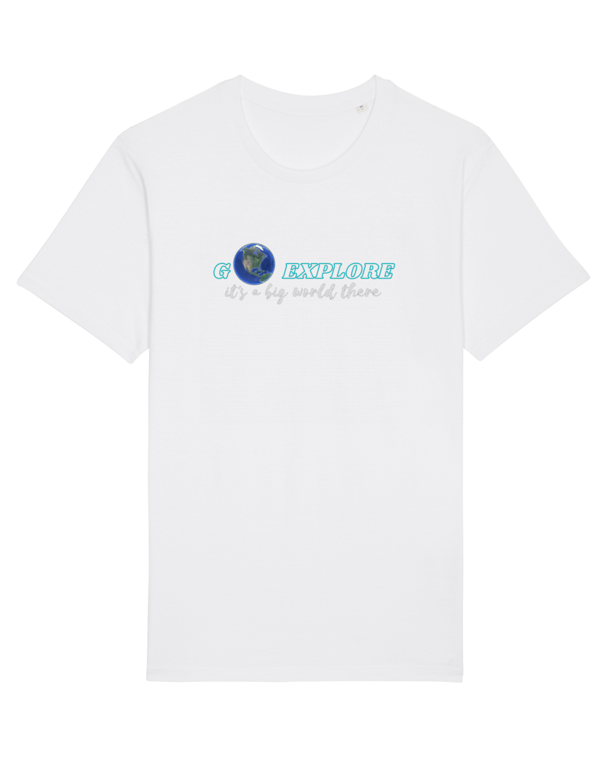 Tricou mânecă scurtă Unisex Rocker White