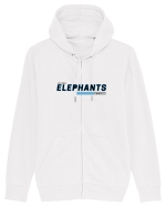 Vegan. Eat What Elephants Eat! Hanorac cu fermoar Unisex Connector