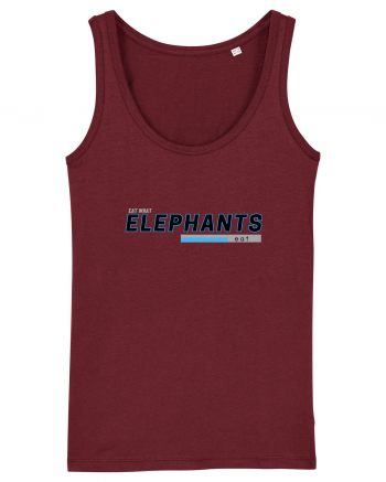 Vegan. Eat What Elephants Eat! Burgundy