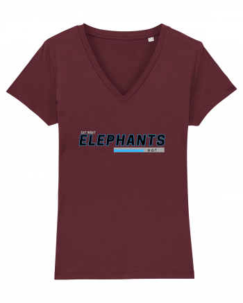 Vegan. Eat What Elephants Eat! Burgundy