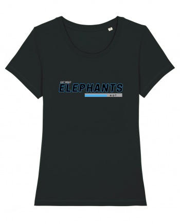 Vegan. Eat What Elephants Eat! Black