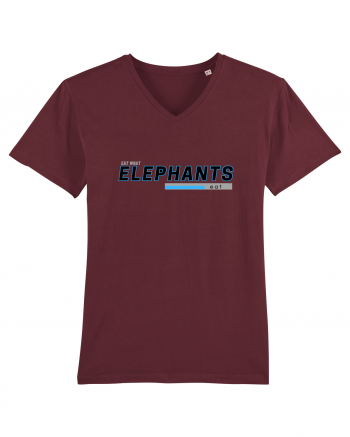 Vegan. Eat What Elephants Eat! Burgundy