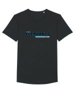 Vegan. Eat What Elephants Eat! Tricou mânecă scurtă guler larg Bărbat Skater