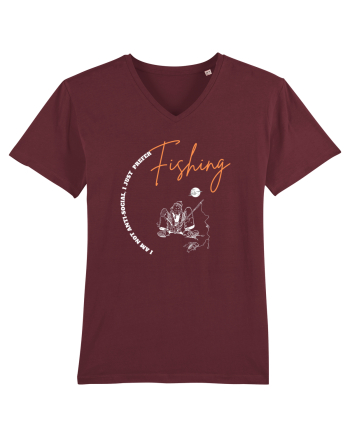 I Am Not Antisocial, I Just Prefer Fishing Burgundy