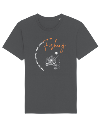I Am Not Antisocial, I Just Prefer Fishing Anthracite