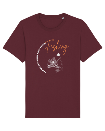 I Am Not Antisocial, I Just Prefer Fishing Burgundy