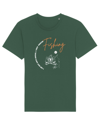 I Am Not Antisocial, I Just Prefer Fishing Bottle Green