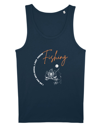 I Am Not Antisocial, I Just Prefer Fishing Navy