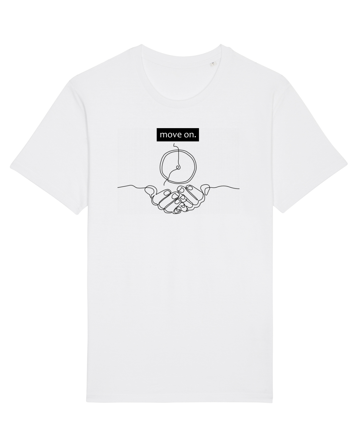Tricou mânecă scurtă Unisex Rocker White